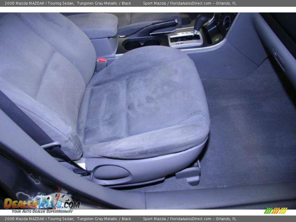 2008 Mazda MAZDA6 i Touring Sedan Tungsten Gray Metallic / Black Photo #18