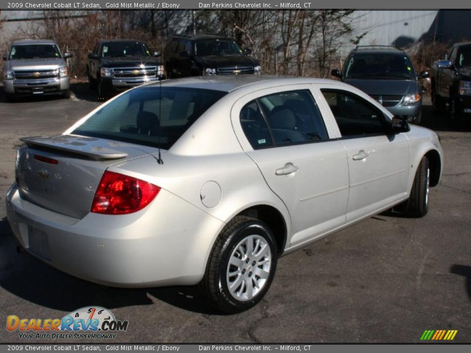2009 Chevrolet Cobalt LT Sedan Gold Mist Metallic / Ebony Photo #5