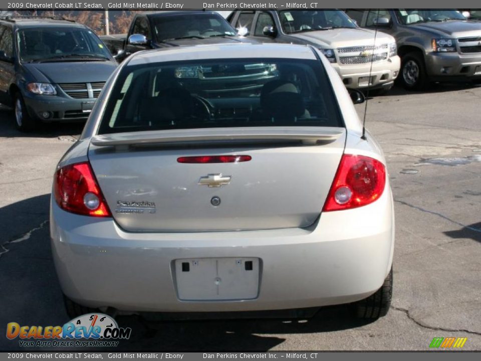2009 Chevrolet Cobalt LT Sedan Gold Mist Metallic / Ebony Photo #6
