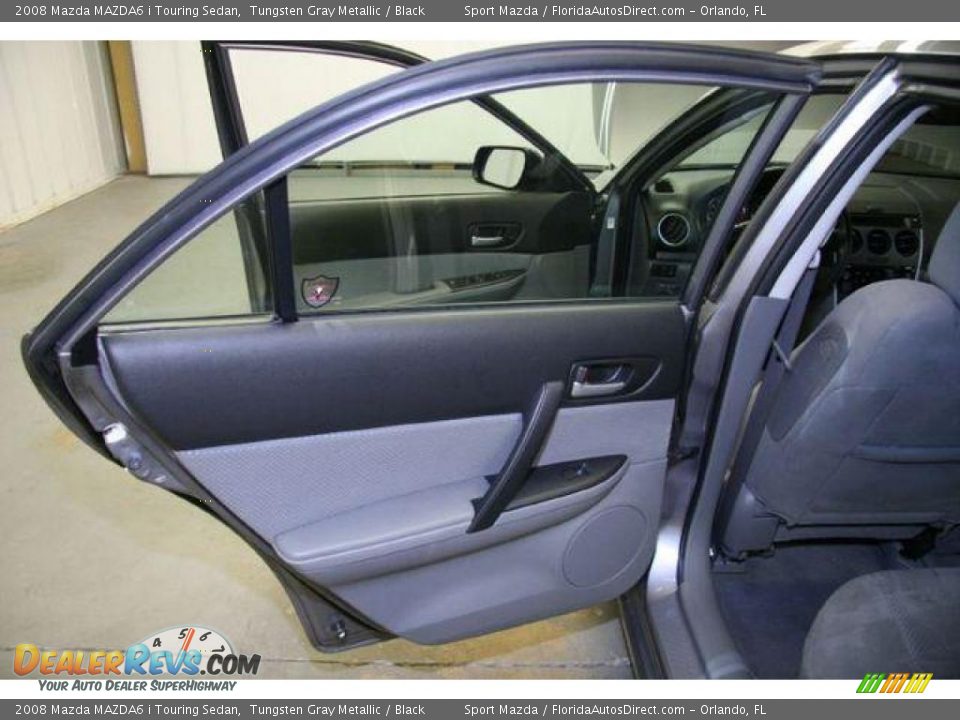 2008 Mazda MAZDA6 i Touring Sedan Tungsten Gray Metallic / Black Photo #23
