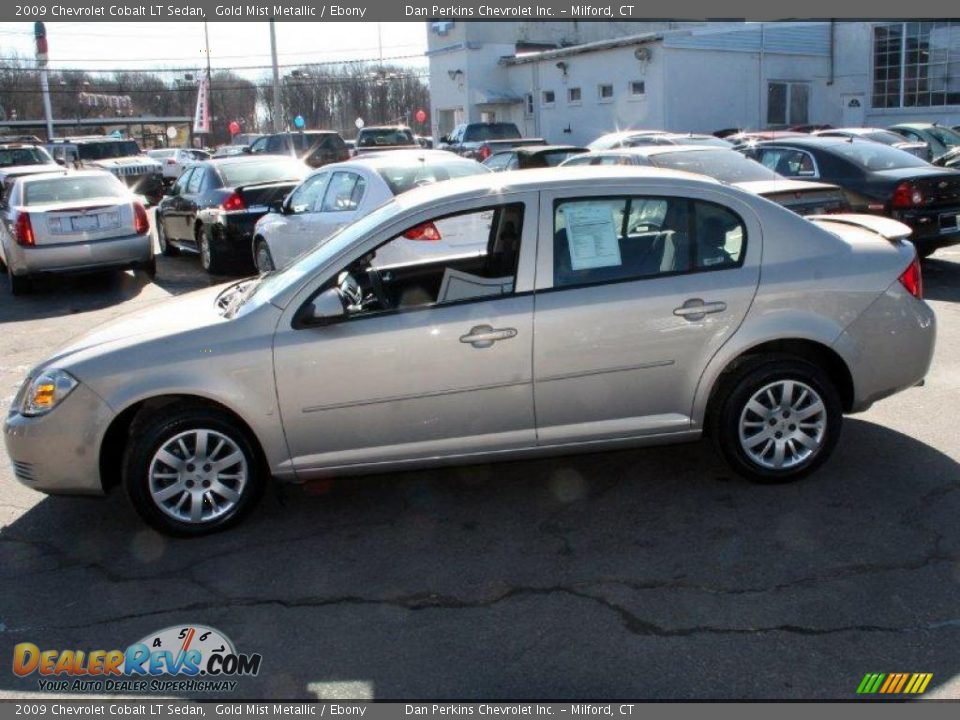 2009 Chevrolet Cobalt LT Sedan Gold Mist Metallic / Ebony Photo #8