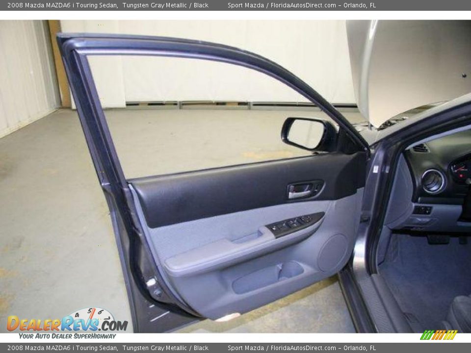 2008 Mazda MAZDA6 i Touring Sedan Tungsten Gray Metallic / Black Photo #25