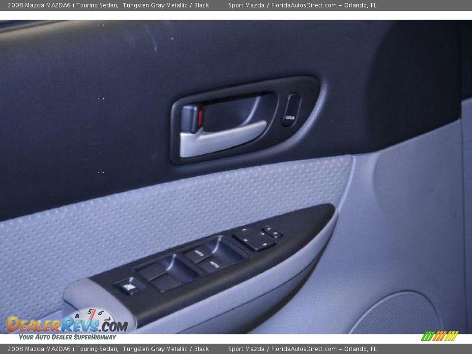 2008 Mazda MAZDA6 i Touring Sedan Tungsten Gray Metallic / Black Photo #26
