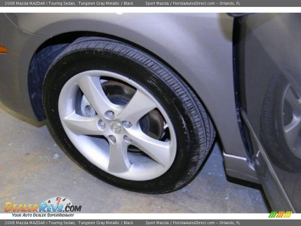 2008 Mazda MAZDA6 i Touring Sedan Tungsten Gray Metallic / Black Photo #28
