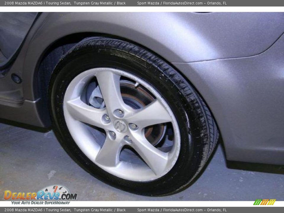 2008 Mazda MAZDA6 i Touring Sedan Tungsten Gray Metallic / Black Photo #29