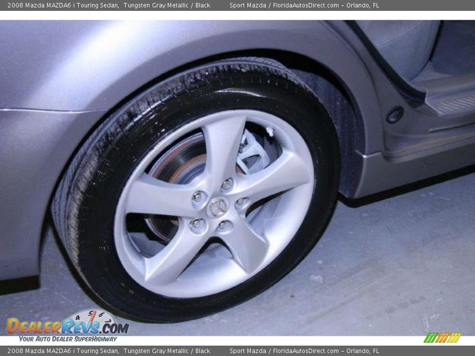 2008 Mazda MAZDA6 i Touring Sedan Tungsten Gray Metallic / Black Photo #30