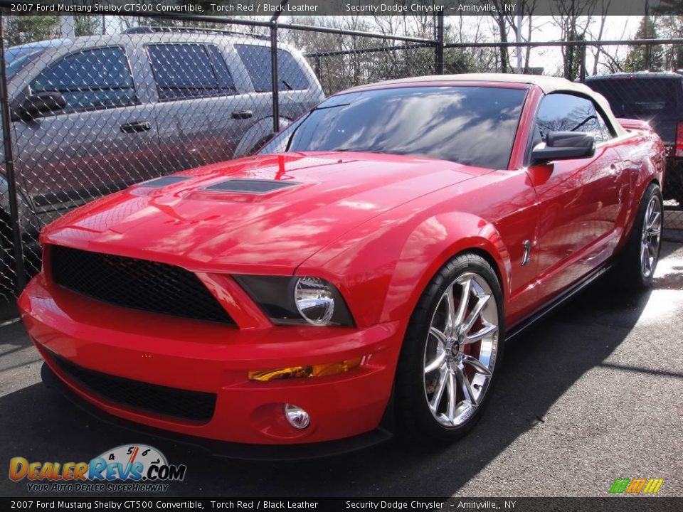 2007 Ford Mustang Shelby GT500 Convertible Torch Red / Black Leather Photo #1