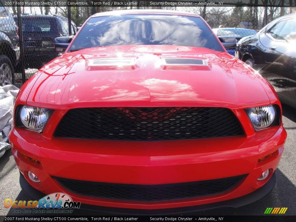 2007 Ford Mustang Shelby GT500 Convertible Torch Red / Black Leather Photo #2