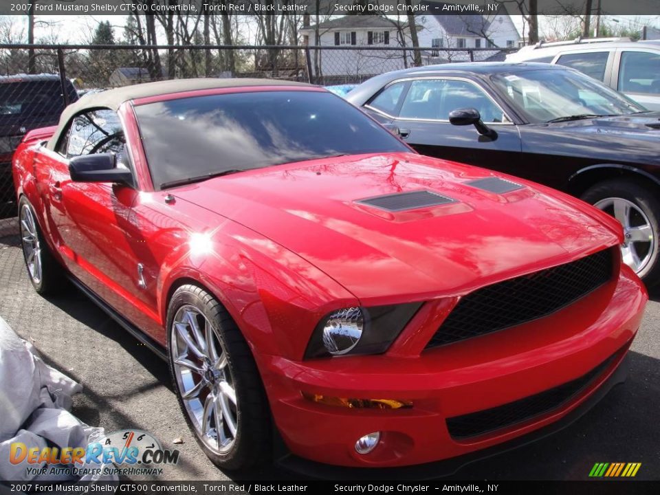 2007 Ford Mustang Shelby GT500 Convertible Torch Red / Black Leather Photo #3