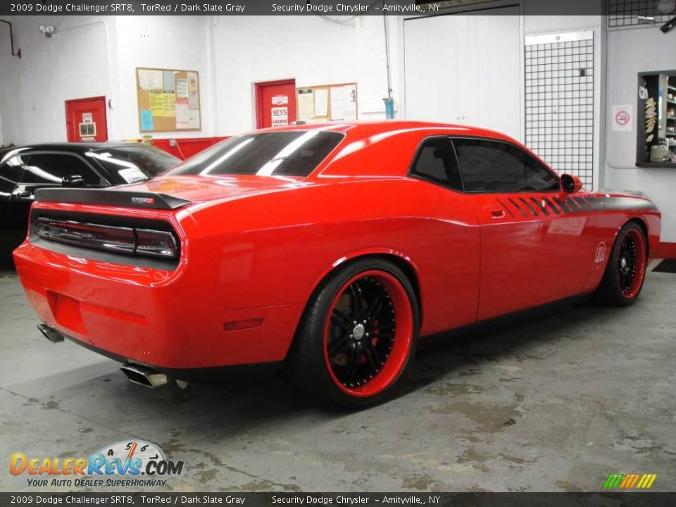 2009 Dodge Challenger SRT8 TorRed / Dark Slate Gray Photo #3