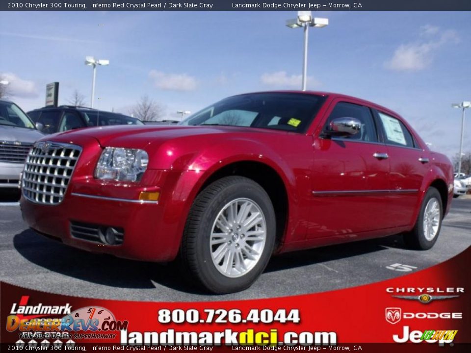 2010 Chrysler 300 Touring Inferno Red Crystal Pearl / Dark Slate Gray Photo #1