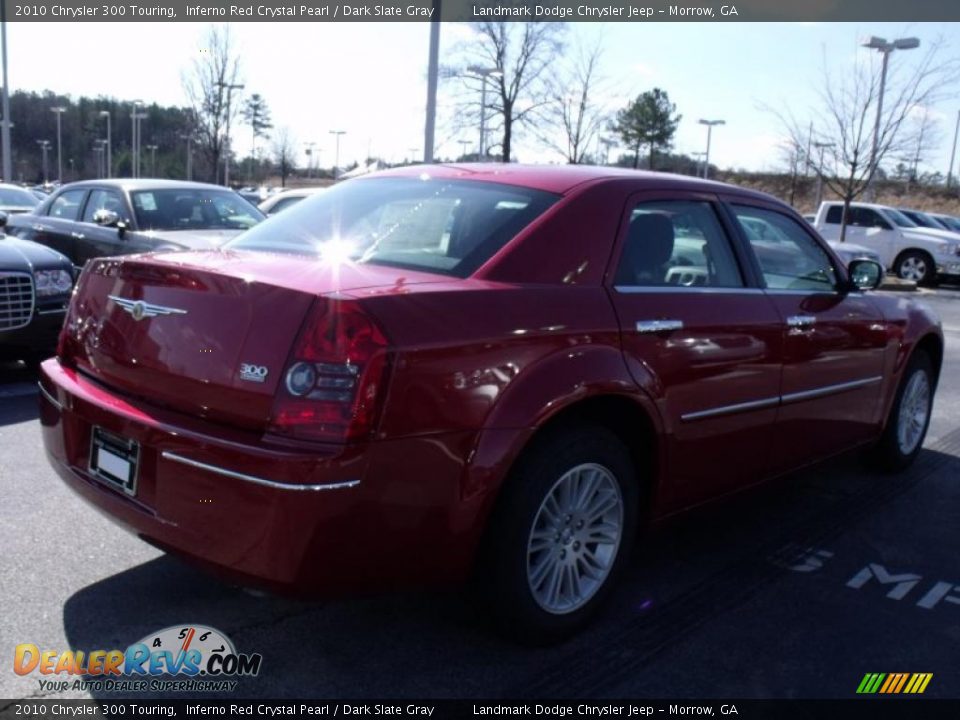 2010 Chrysler 300 Touring Inferno Red Crystal Pearl / Dark Slate Gray Photo #3