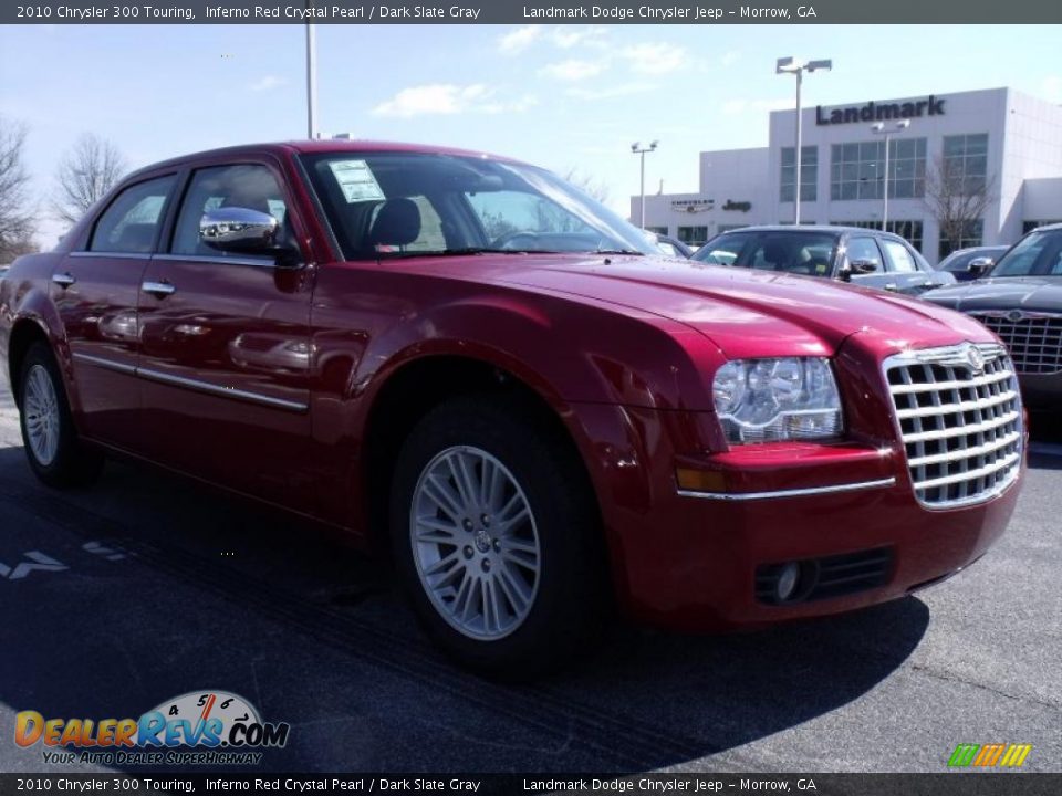 2010 Chrysler 300 Touring Inferno Red Crystal Pearl / Dark Slate Gray Photo #4