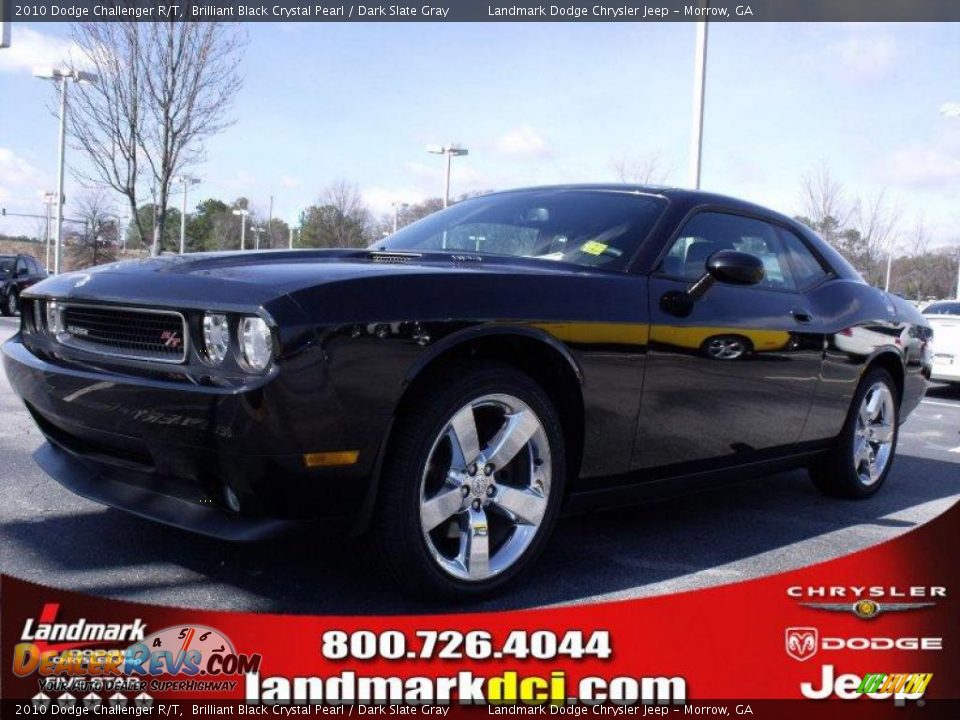 2010 Dodge Challenger R/T Brilliant Black Crystal Pearl / Dark Slate Gray Photo #1