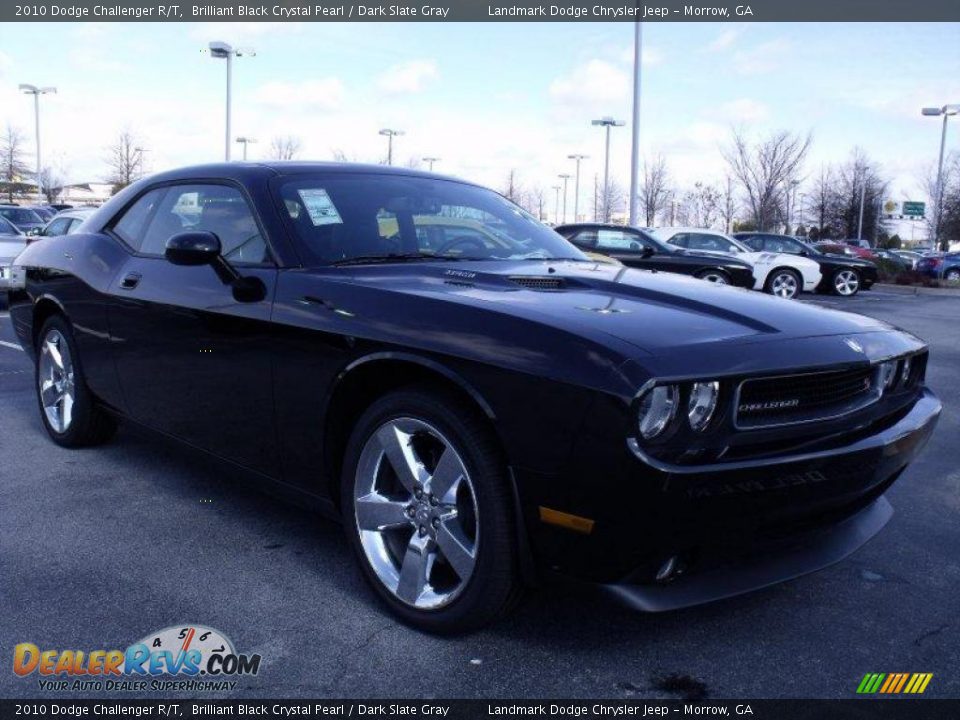 2010 Dodge Challenger R/T Brilliant Black Crystal Pearl / Dark Slate Gray Photo #4