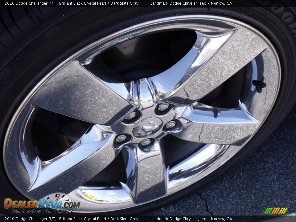 2010 Dodge Challenger R/T Brilliant Black Crystal Pearl / Dark Slate Gray Photo #6