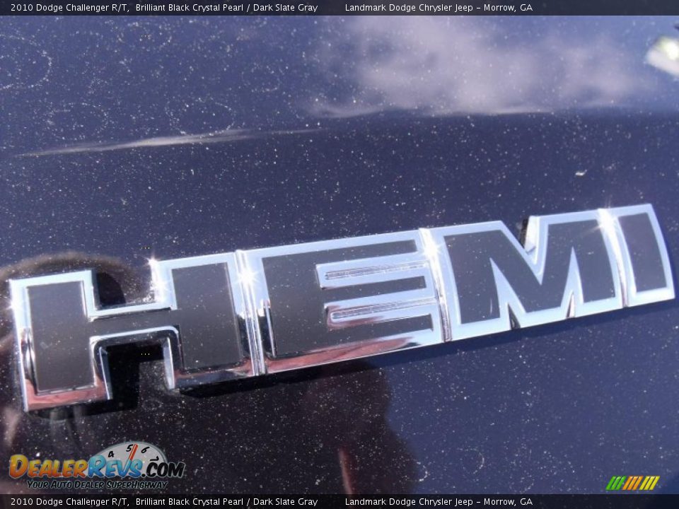 2010 Dodge Challenger R/T Brilliant Black Crystal Pearl / Dark Slate Gray Photo #7