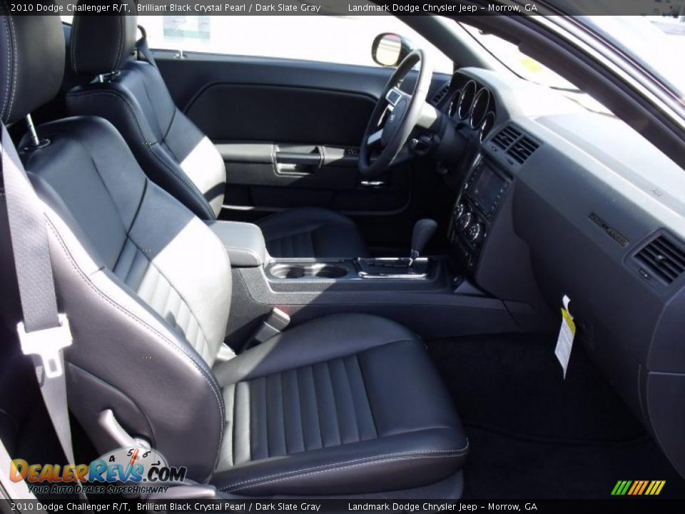 2010 Dodge Challenger R/T Brilliant Black Crystal Pearl / Dark Slate Gray Photo #9