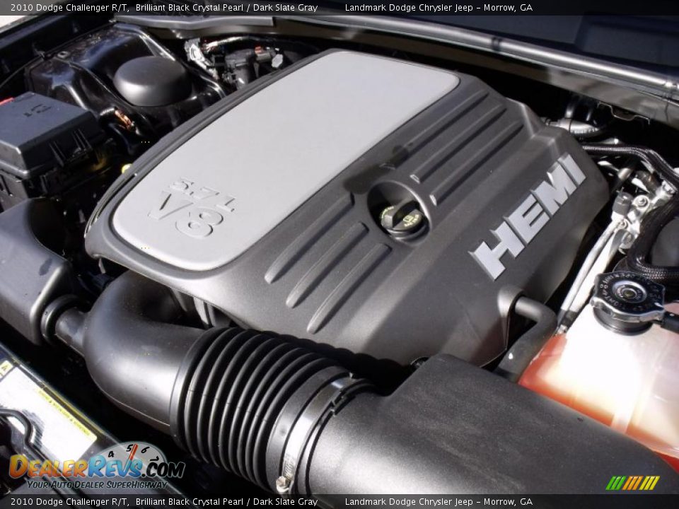 2010 Dodge Challenger R/T Brilliant Black Crystal Pearl / Dark Slate Gray Photo #13