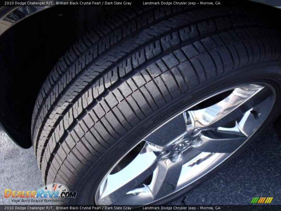 2010 Dodge Challenger R/T Brilliant Black Crystal Pearl / Dark Slate Gray Photo #14
