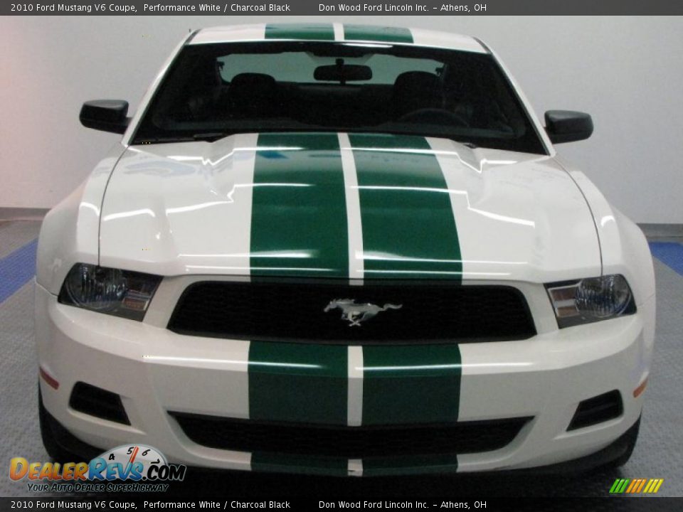 2010 Ford Mustang V6 Coupe Performance White / Charcoal Black Photo #7