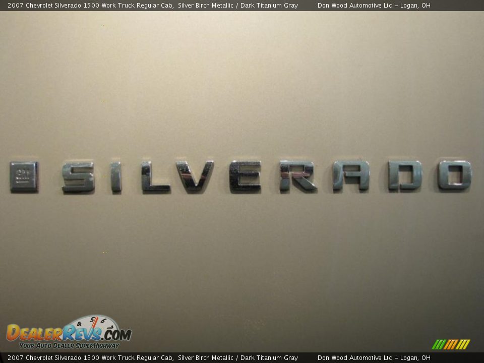 2007 Chevrolet Silverado 1500 Work Truck Regular Cab Silver Birch Metallic / Dark Titanium Gray Photo #8