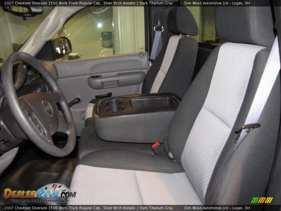 2007 Chevrolet Silverado 1500 Work Truck Regular Cab Silver Birch Metallic / Dark Titanium Gray Photo #14