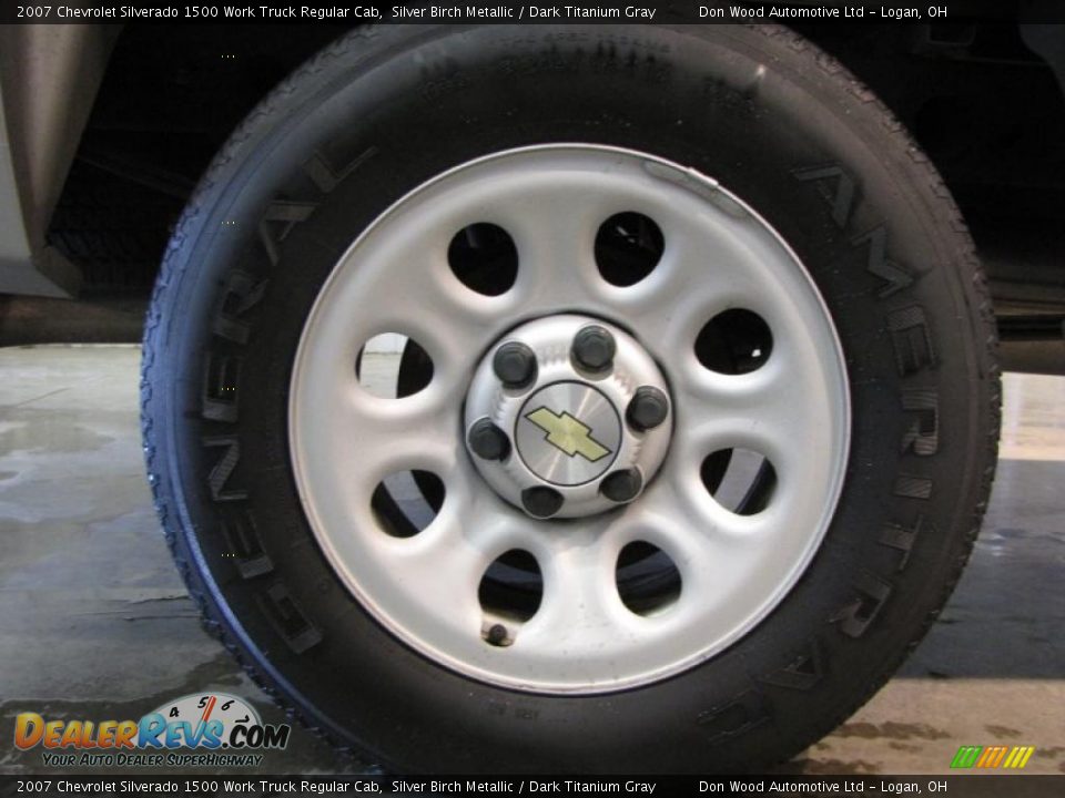 2007 Chevrolet Silverado 1500 Work Truck Regular Cab Silver Birch Metallic / Dark Titanium Gray Photo #21