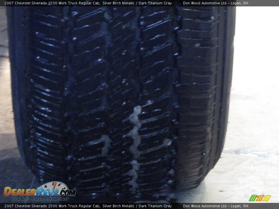 2007 Chevrolet Silverado 1500 Work Truck Regular Cab Silver Birch Metallic / Dark Titanium Gray Photo #22