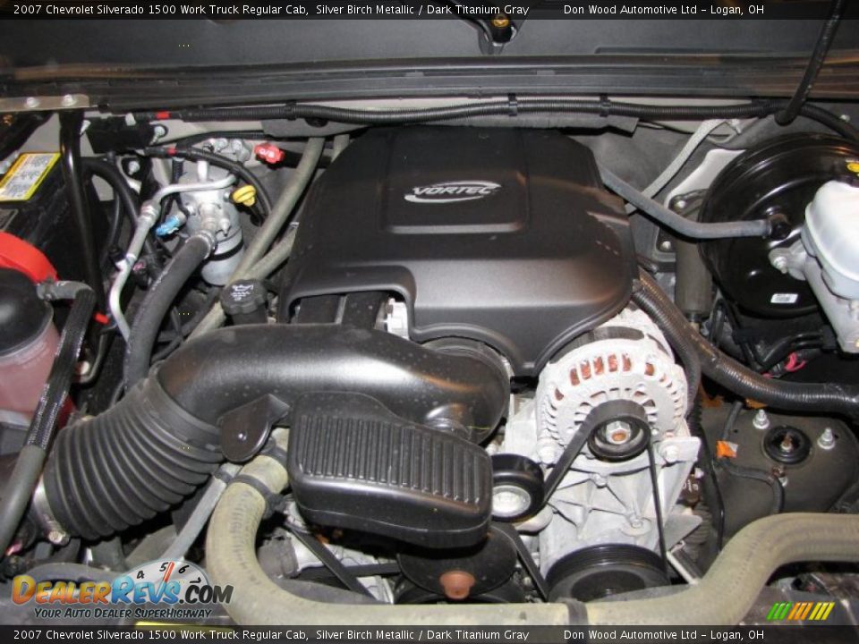 2007 Chevrolet Silverado 1500 Work Truck Regular Cab Silver Birch Metallic / Dark Titanium Gray Photo #23