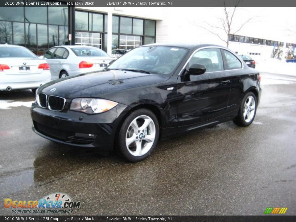 2010 BMW 1 Series 128i Coupe Jet Black / Black Photo #1