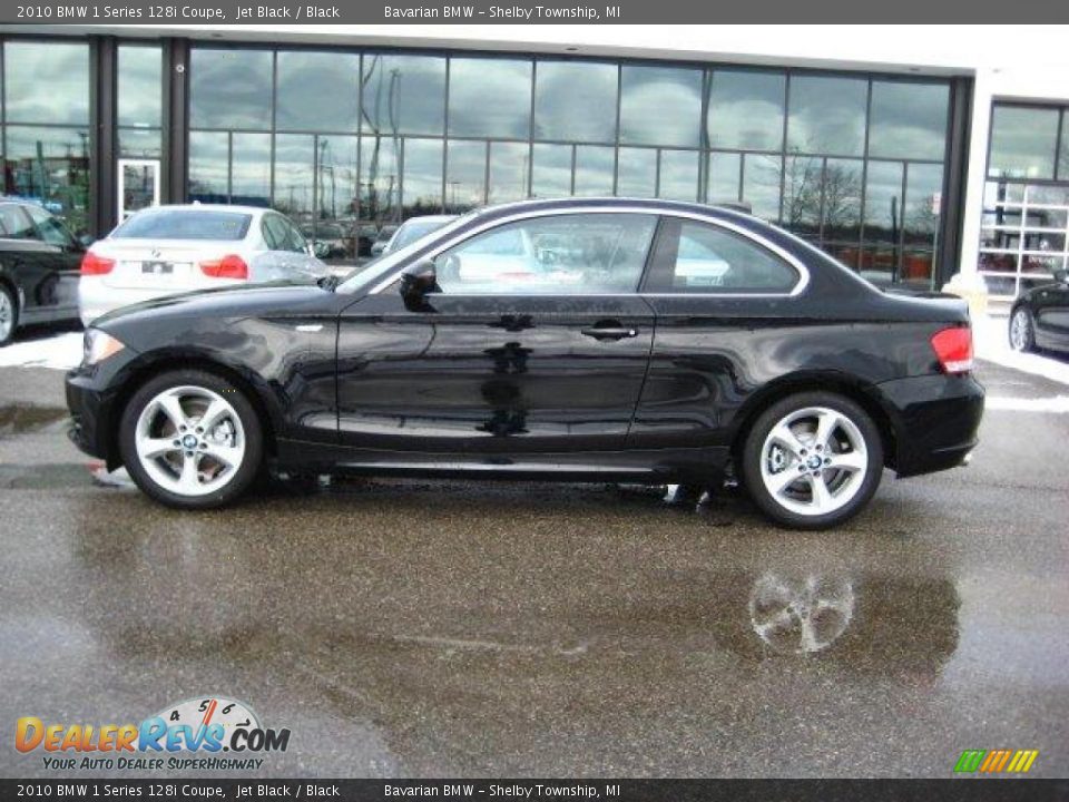 2010 BMW 1 Series 128i Coupe Jet Black / Black Photo #2