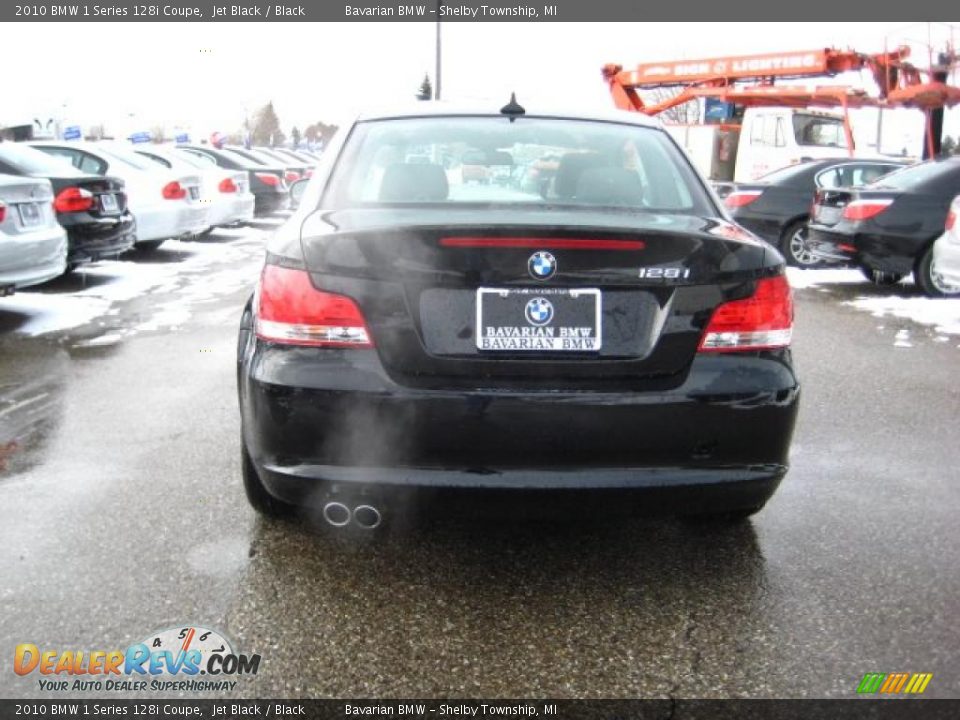 2010 BMW 1 Series 128i Coupe Jet Black / Black Photo #4