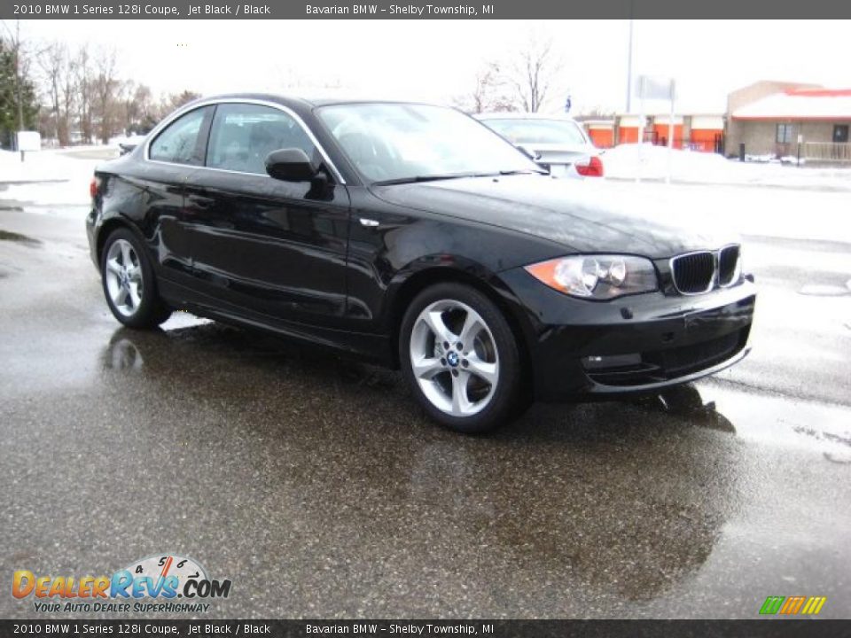 2010 BMW 1 Series 128i Coupe Jet Black / Black Photo #7
