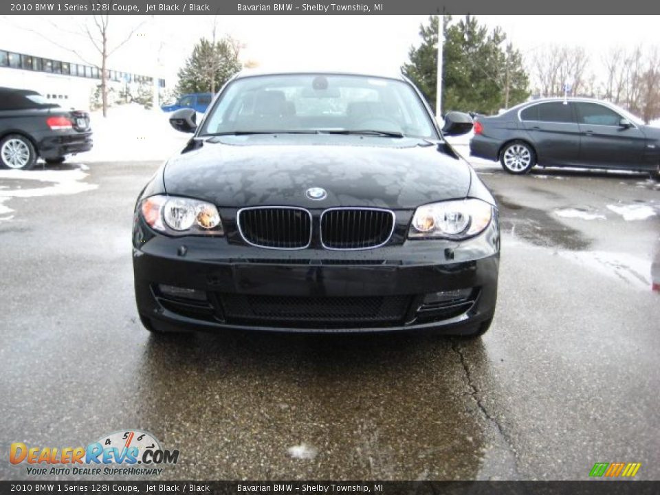 2010 BMW 1 Series 128i Coupe Jet Black / Black Photo #8