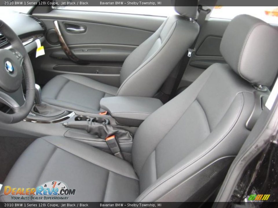 2010 BMW 1 Series 128i Coupe Jet Black / Black Photo #10