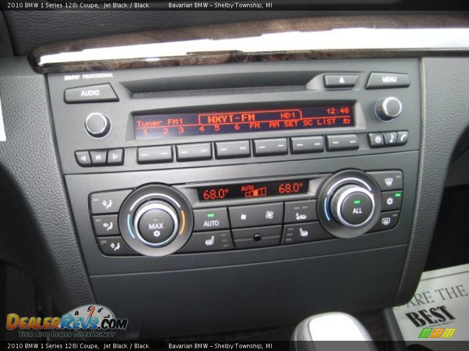 2010 BMW 1 Series 128i Coupe Jet Black / Black Photo #13