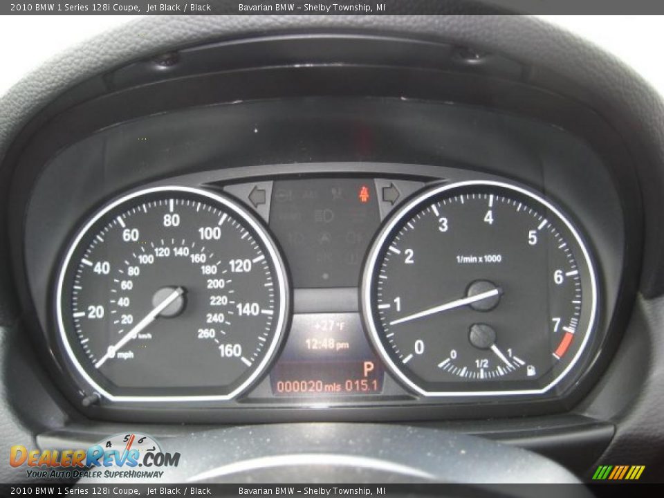 2010 BMW 1 Series 128i Coupe Jet Black / Black Photo #16