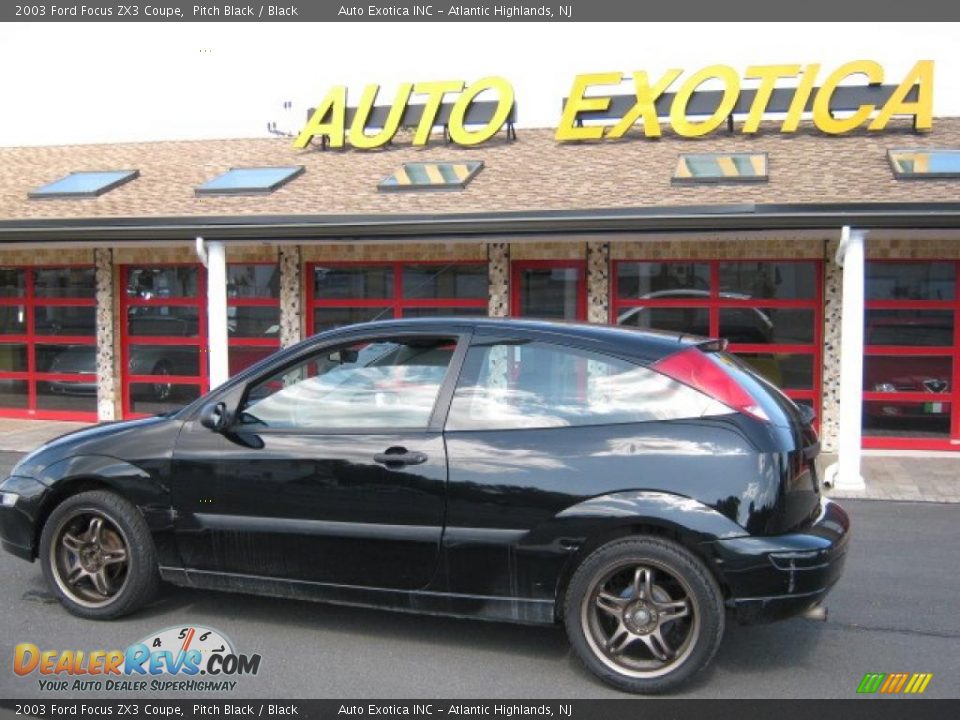 2003 Ford Focus ZX3 Coupe Pitch Black / Black Photo #1