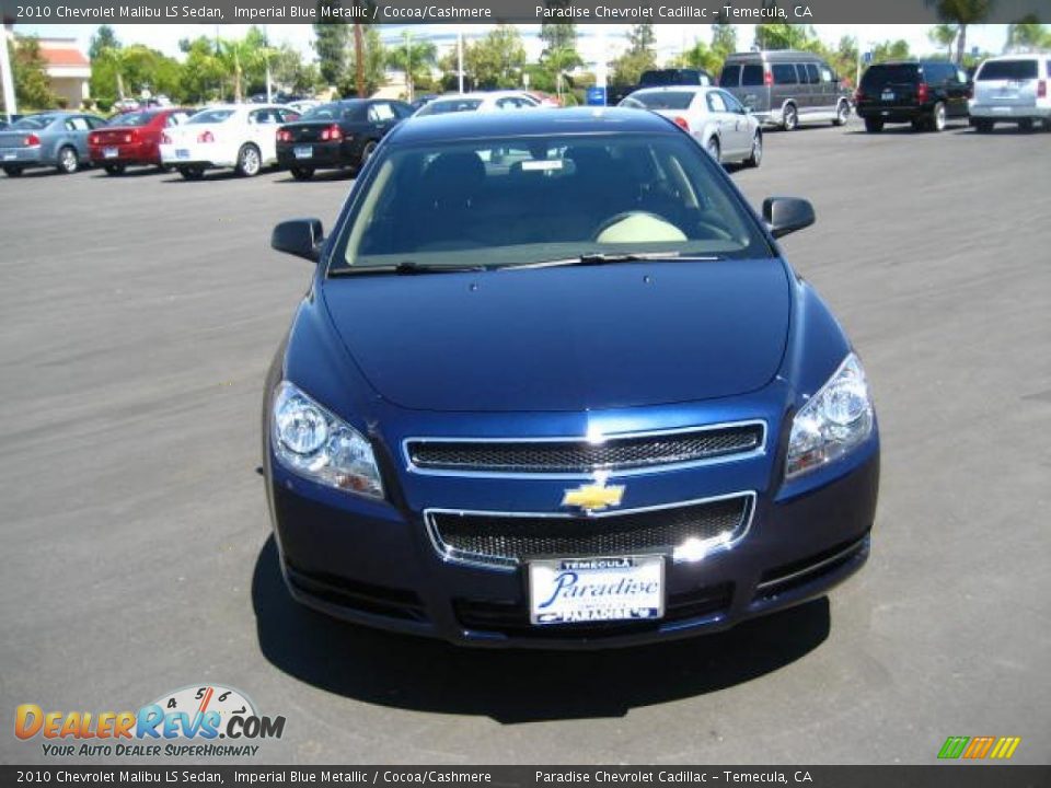 2010 Chevrolet Malibu LS Sedan Imperial Blue Metallic / Cocoa/Cashmere Photo #2