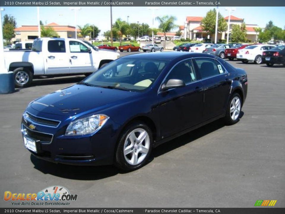 2010 Chevrolet Malibu LS Sedan Imperial Blue Metallic / Cocoa/Cashmere Photo #3