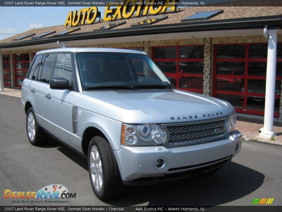 2007 Land Rover Range Rover HSE Zermatt Silver Metallic / Charcoal Photo #1