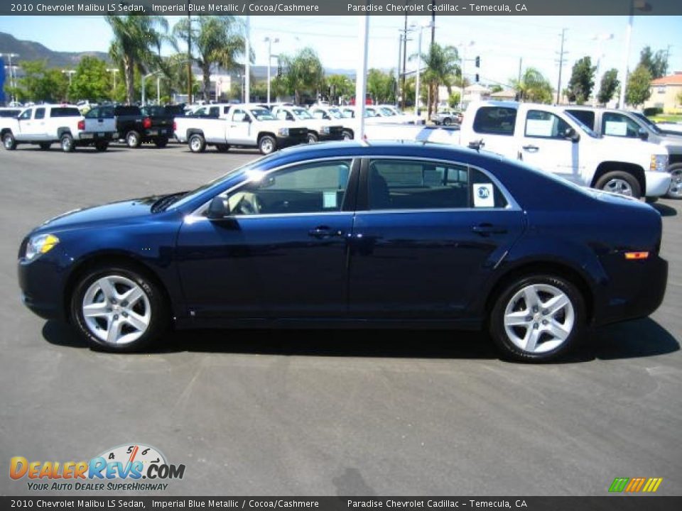 2010 Chevrolet Malibu LS Sedan Imperial Blue Metallic / Cocoa/Cashmere Photo #4
