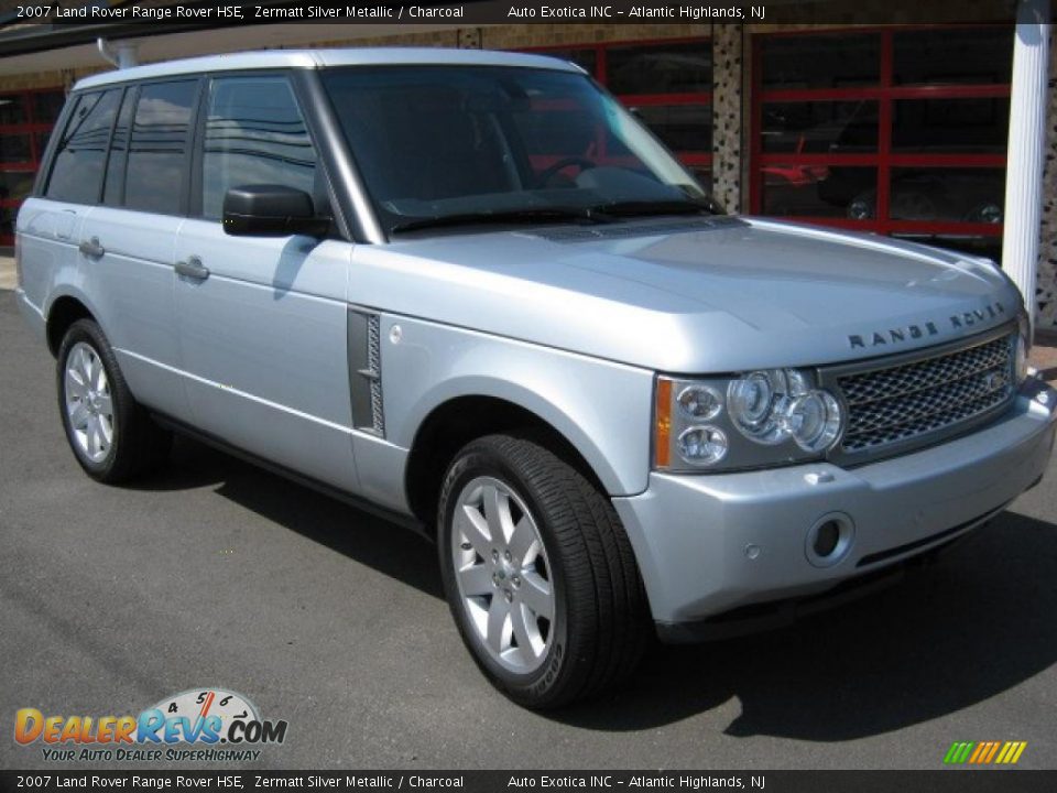 2007 Land Rover Range Rover HSE Zermatt Silver Metallic / Charcoal Photo #2