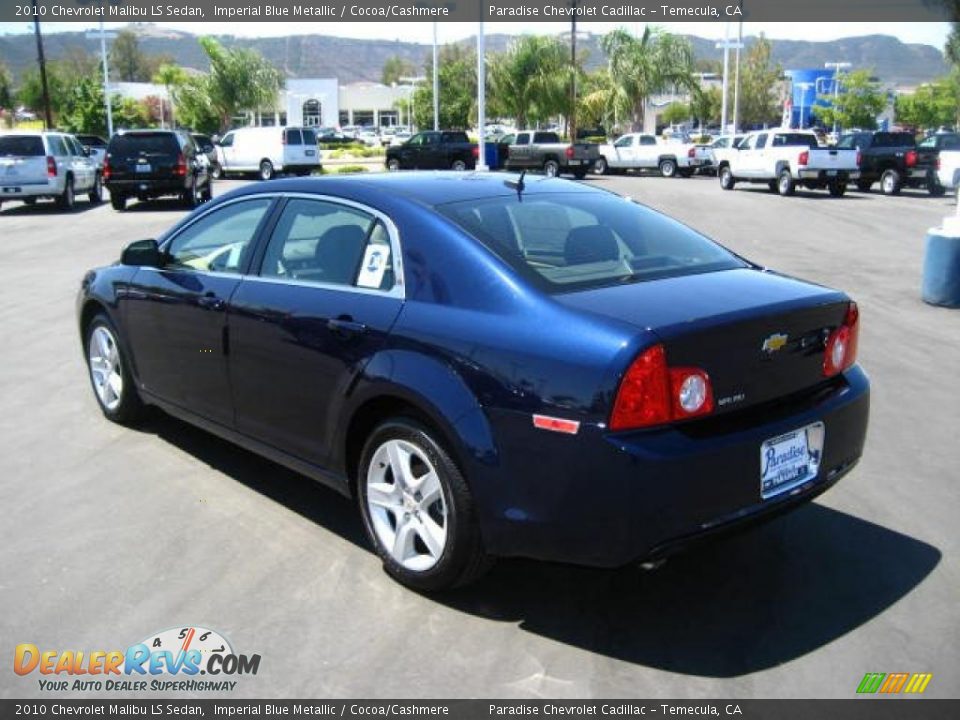 2010 Chevrolet Malibu LS Sedan Imperial Blue Metallic / Cocoa/Cashmere Photo #5