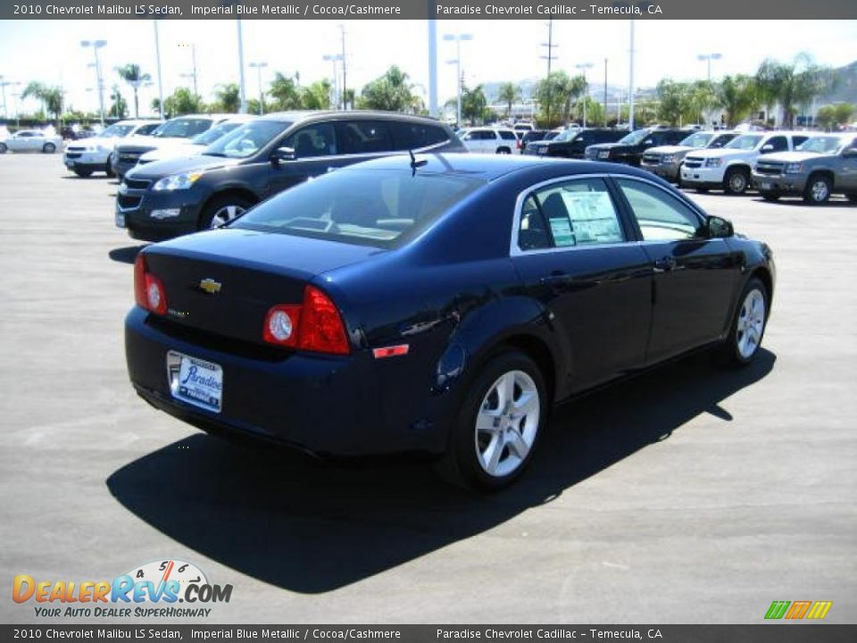 2010 Chevrolet Malibu LS Sedan Imperial Blue Metallic / Cocoa/Cashmere Photo #6