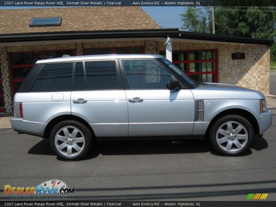 2007 Land Rover Range Rover HSE Zermatt Silver Metallic / Charcoal Photo #9