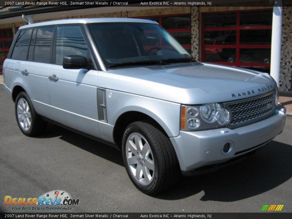 2007 Land Rover Range Rover HSE Zermatt Silver Metallic / Charcoal Photo #10