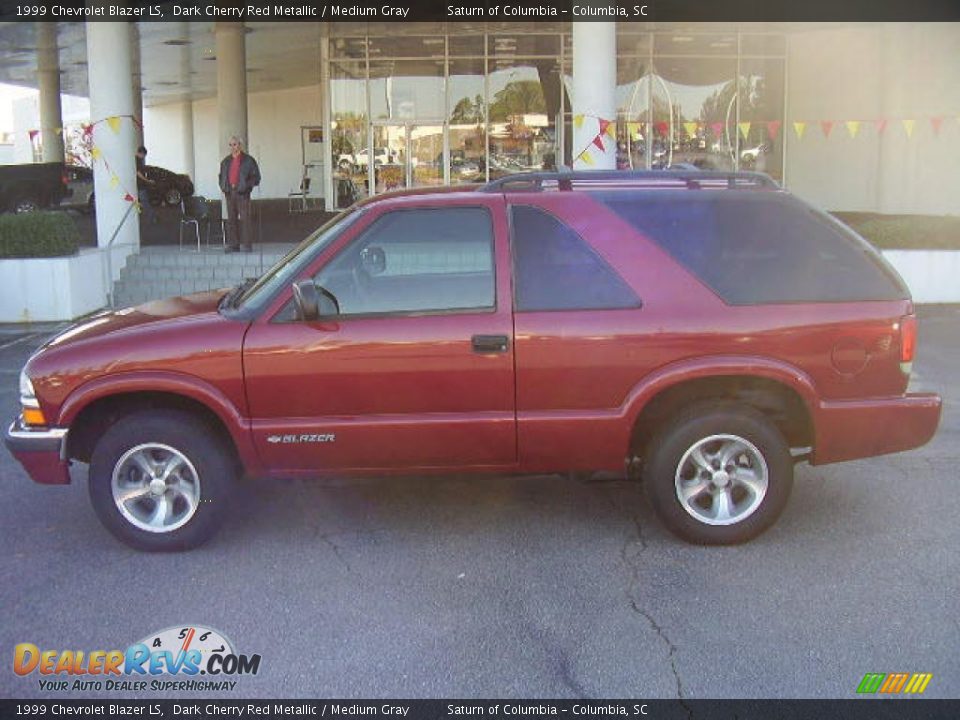 1999 Chevrolet Blazer LS Dark Cherry Red Metallic / Medium Gray Photo #1