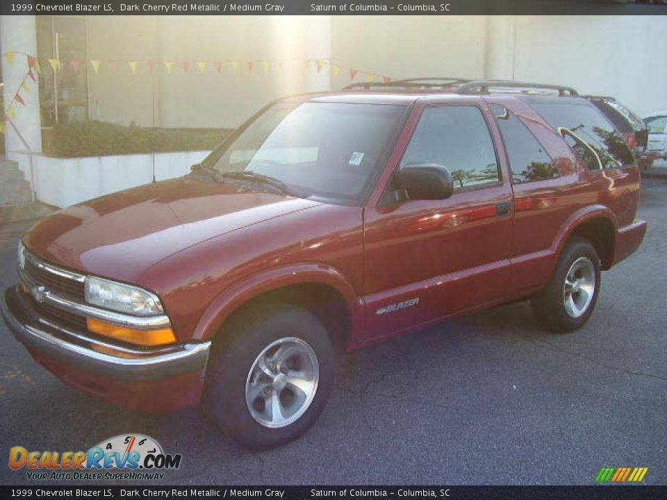 1999 Chevrolet Blazer LS Dark Cherry Red Metallic / Medium Gray Photo #2